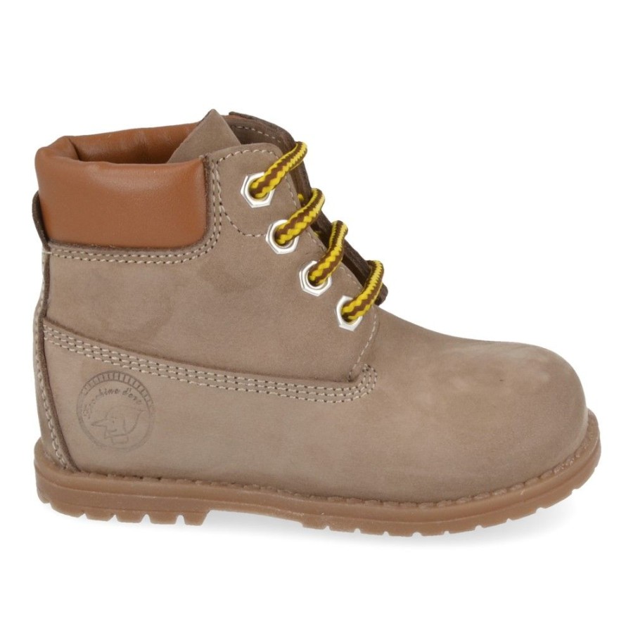 Children'S Shoes For Jongens shoeboy | Zecchino D'Oro Lace-Up Boots Taupe (N4-0403) - Junior Steps