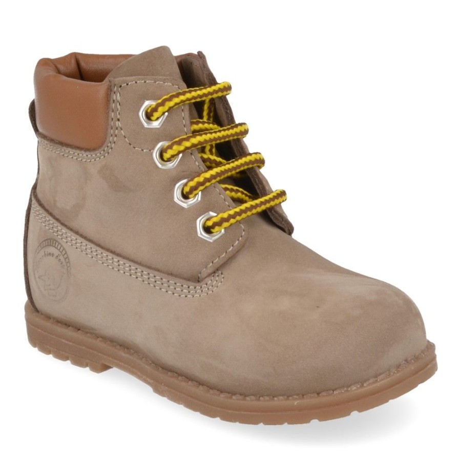 Children'S Shoes For Jongens shoeboy | Zecchino D'Oro Lace-Up Boots Taupe (N4-0403) - Junior Steps