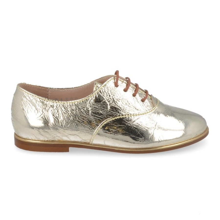 Children'S Shoes For Meisjes beberlis | Beberlis Lace Shoe Gold Girls (21390) - Junior Steps