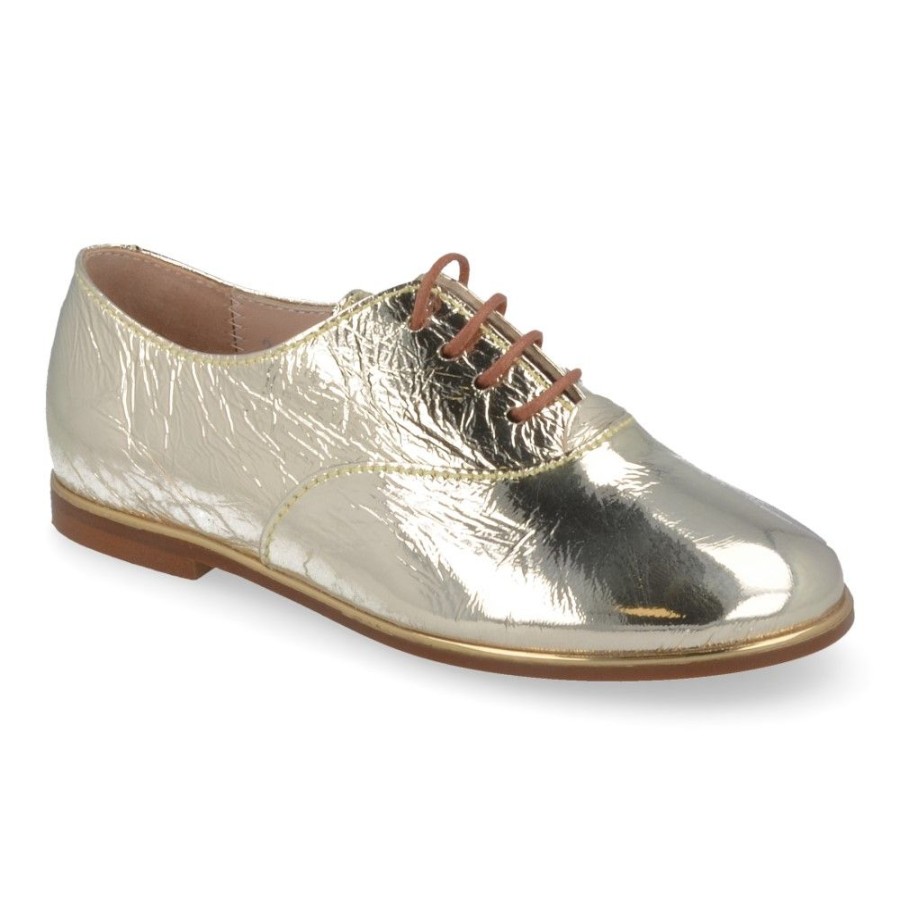 Children'S Shoes For Meisjes beberlis | Beberlis Lace Shoe Gold Girls (21390) - Junior Steps