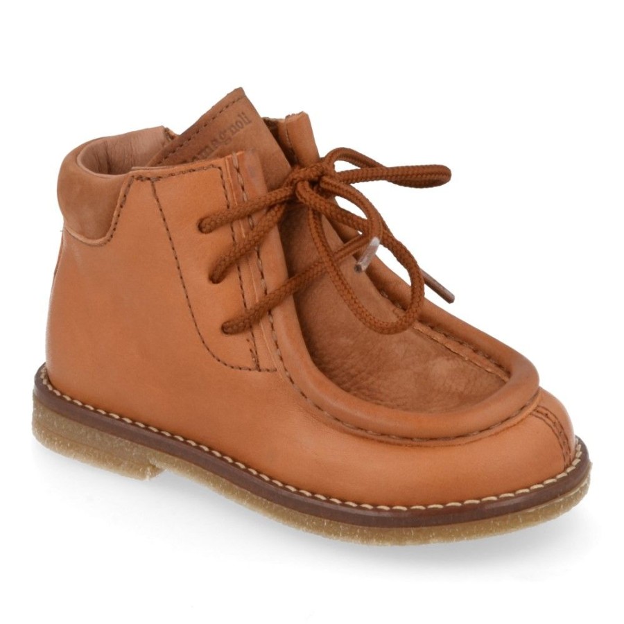 Children'S Shoes For Jongens Romagnoli | Romagnoli Lace-Up Boots Cognac (3232R338) - Junior Steps