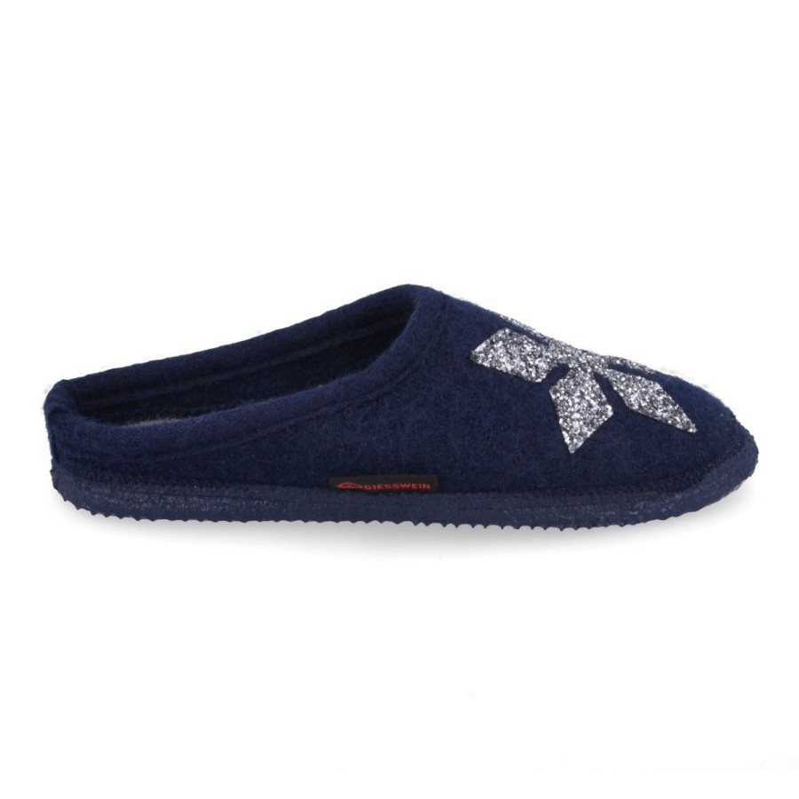 Children'S Shoes For Meisjes giesswein | Giesswein Slippers Blue Girls (55183) - Junior Steps