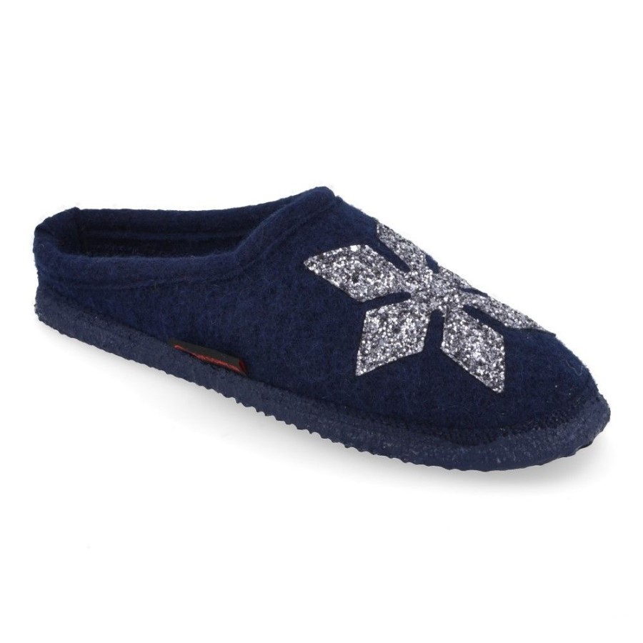 Children'S Shoes For Meisjes giesswein | Giesswein Slippers Blue Girls (55183) - Junior Steps