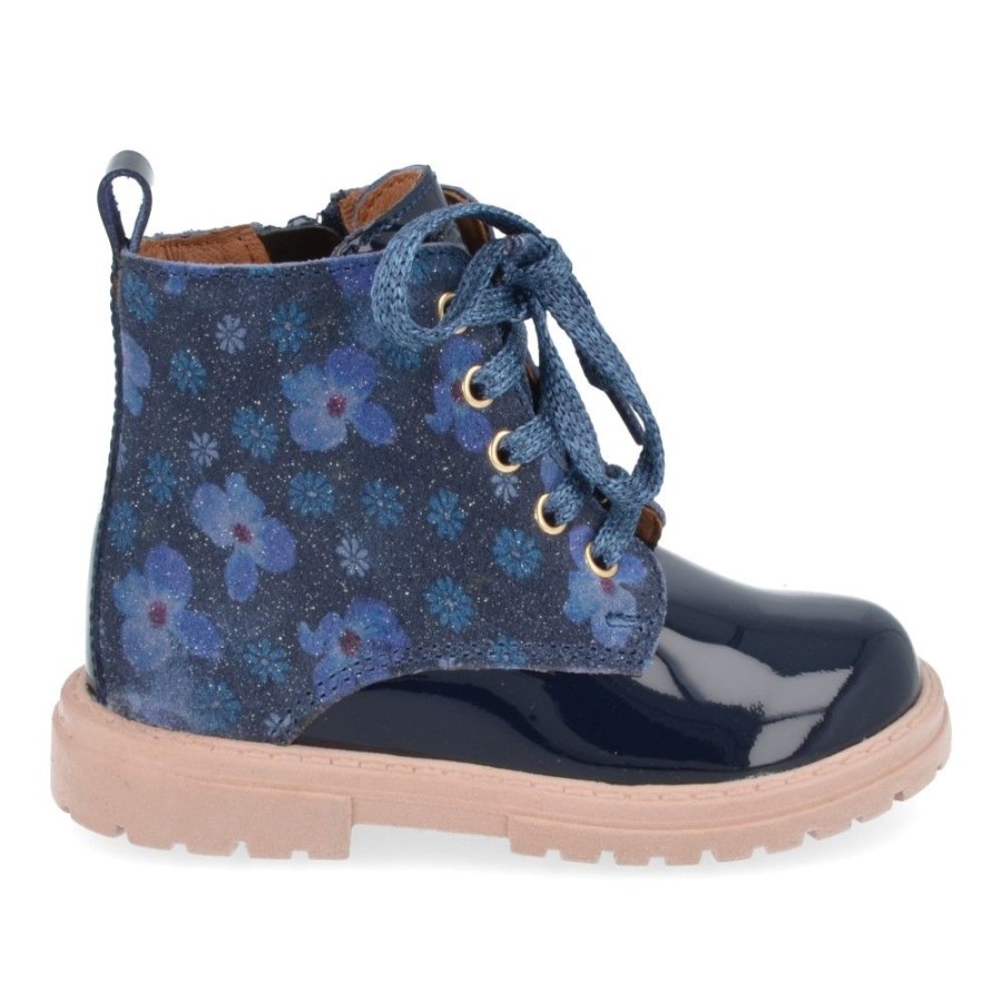 Children'S Shoes For Meisjes franco romagnoli | Franco Romagnoli Lace-Up Boots Blue Girls (3290F002) - Junior Steps