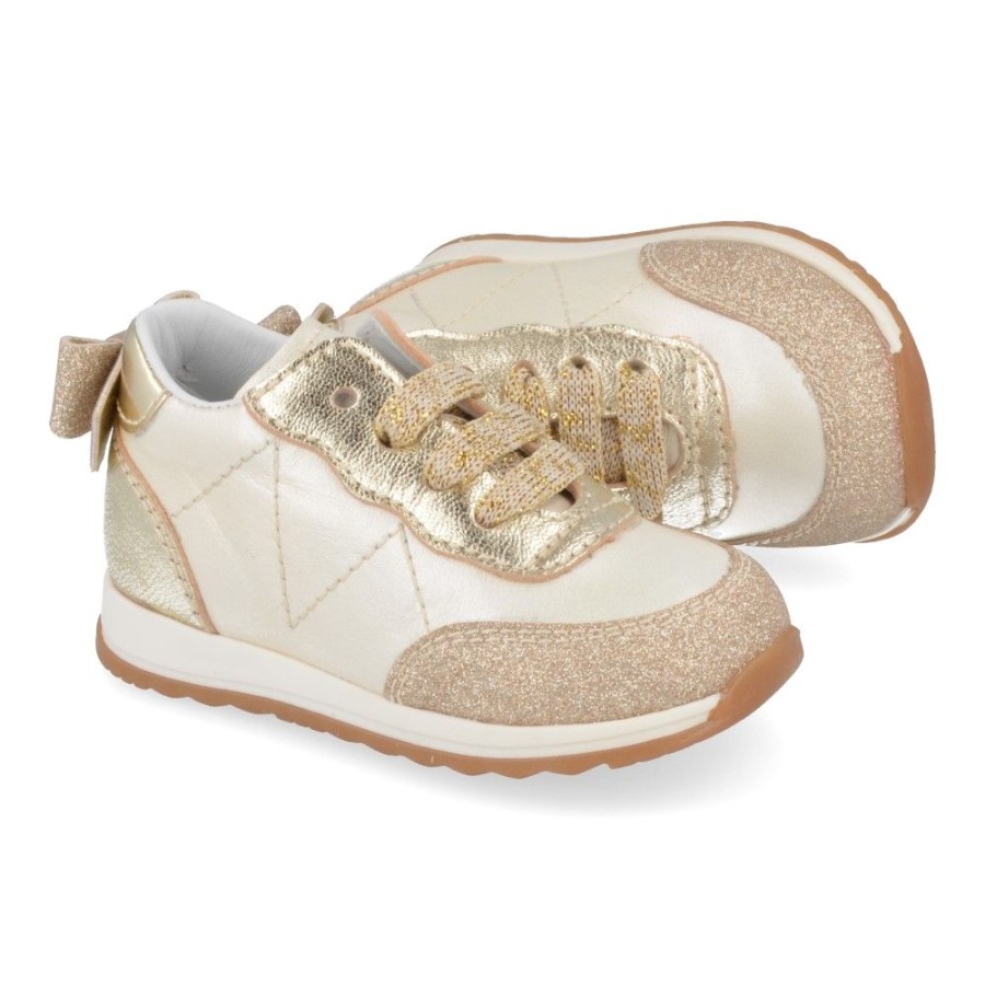 Children'S Shoes For Meisjes shoeboy | Beberlis Sneakers Gold Girls (22426-S23-B) - Junior Steps