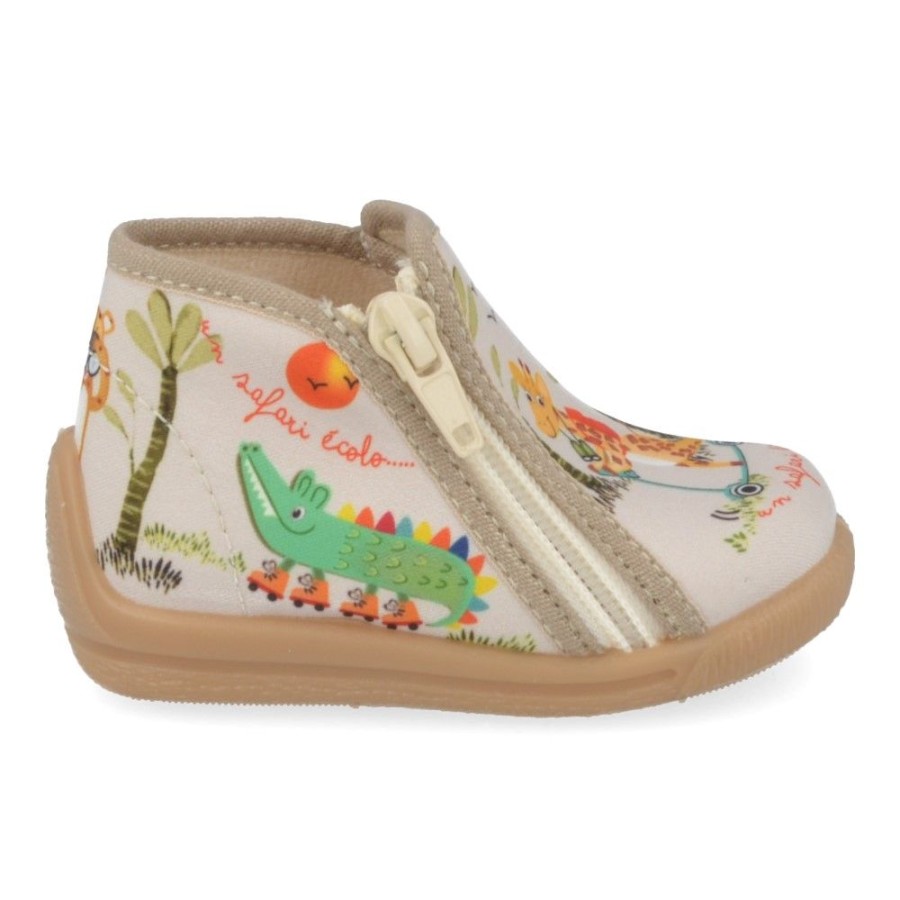 Children'S Shoes For Jongens bellamy | Bellamy Slippers Beige (742001 Bichou) - Junior Steps