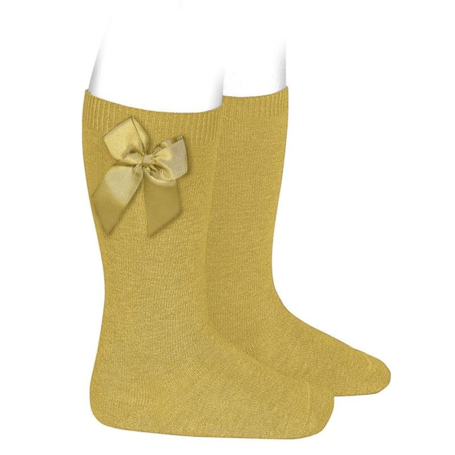 Accessories condor | Condor Knee Socks Oker Girls (2.482/2 Col.629) - Junior Steps