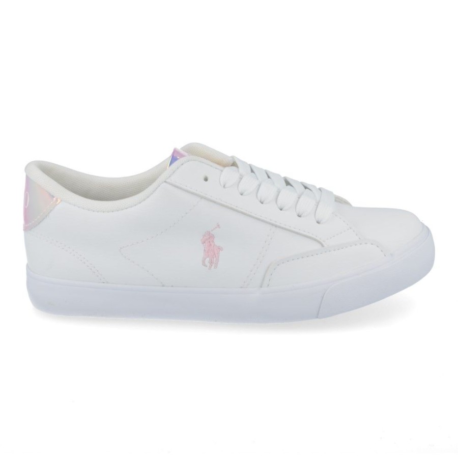 Children'S Shoes For Meisjes Ralph lauren | Ralph Lauren Sports And Play Shoes Wit Girls (Rf103548) - Junior Steps