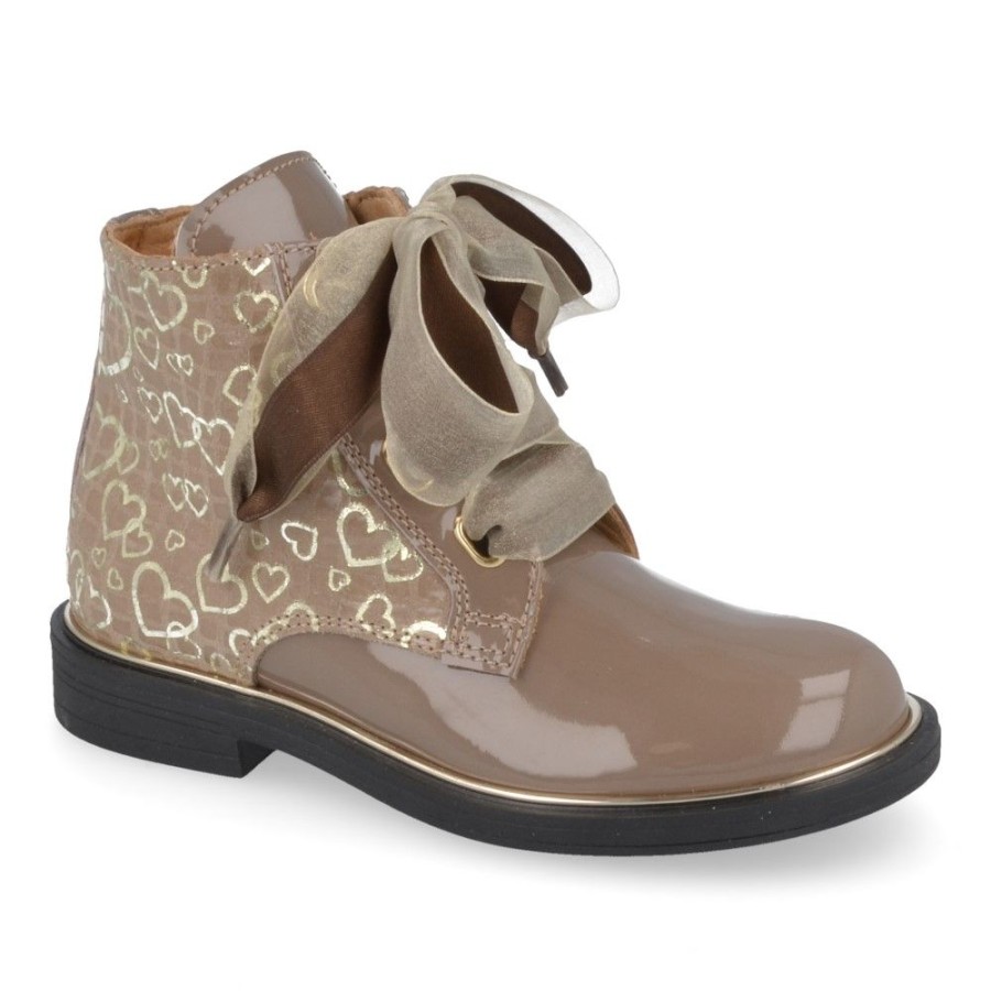 Children'S Shoes For Meisjes cherie | Cherie Lace-Up Boots Taupe Girls (2275) - Junior Steps