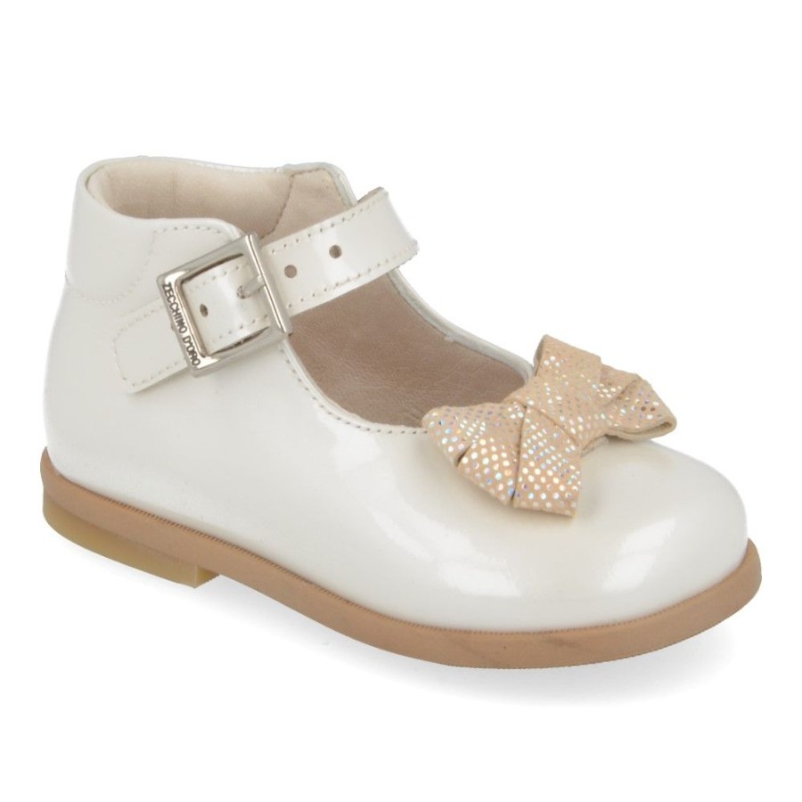 Children'S Shoes For Meisjes zecchino d'oro | Zecchino D'Oro Ballerina Ecru Girls (N1-1296) - Junior Steps