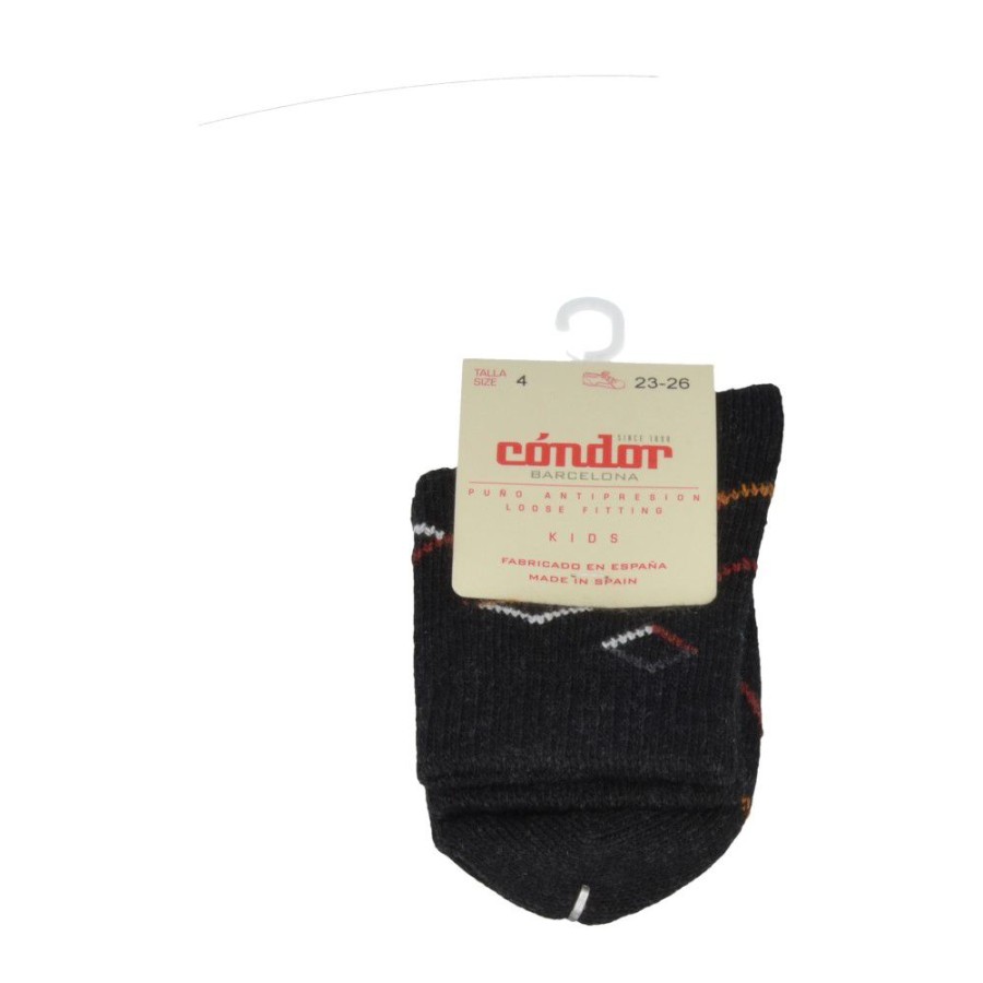 Accessories condor | Condor Socks Anthracite (1.997/4 Col. 928) - Junior Steps