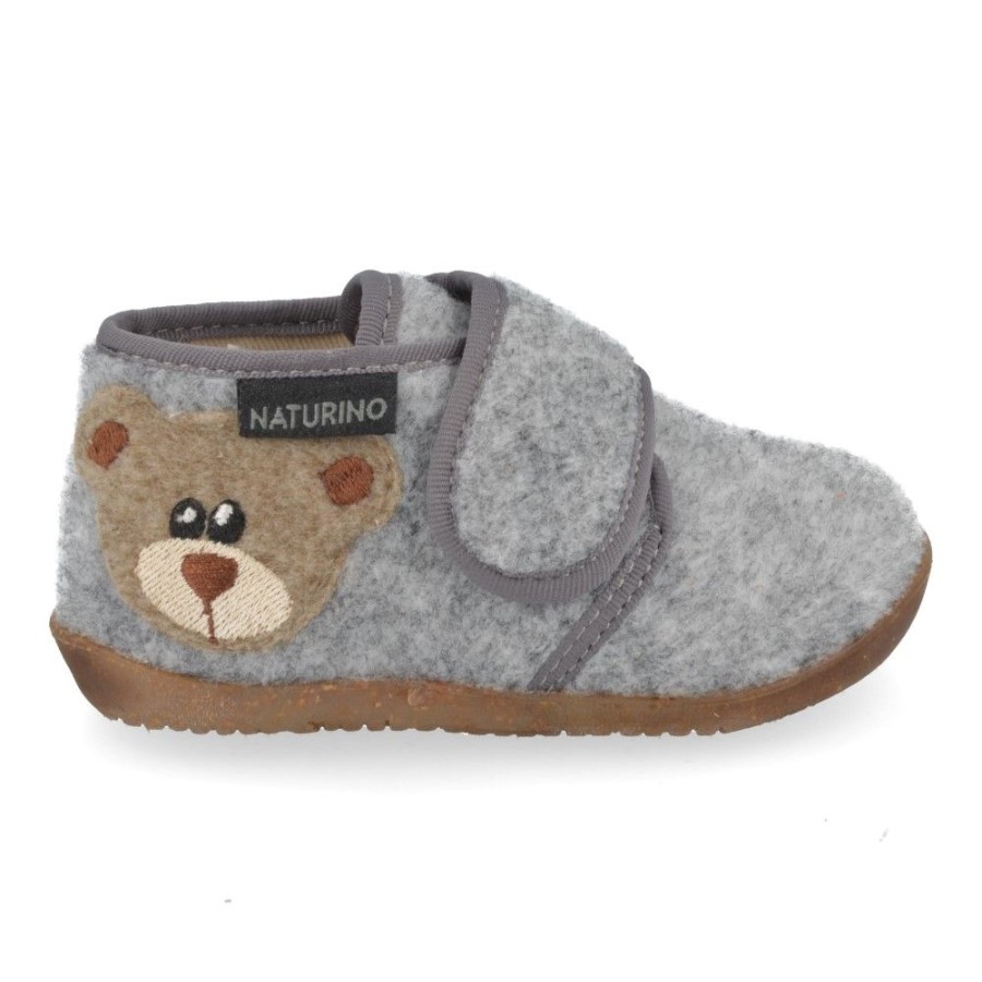 Children'S Shoes For Jongens naturino | Naturino Slippers Grey (Carillon) - Junior Steps