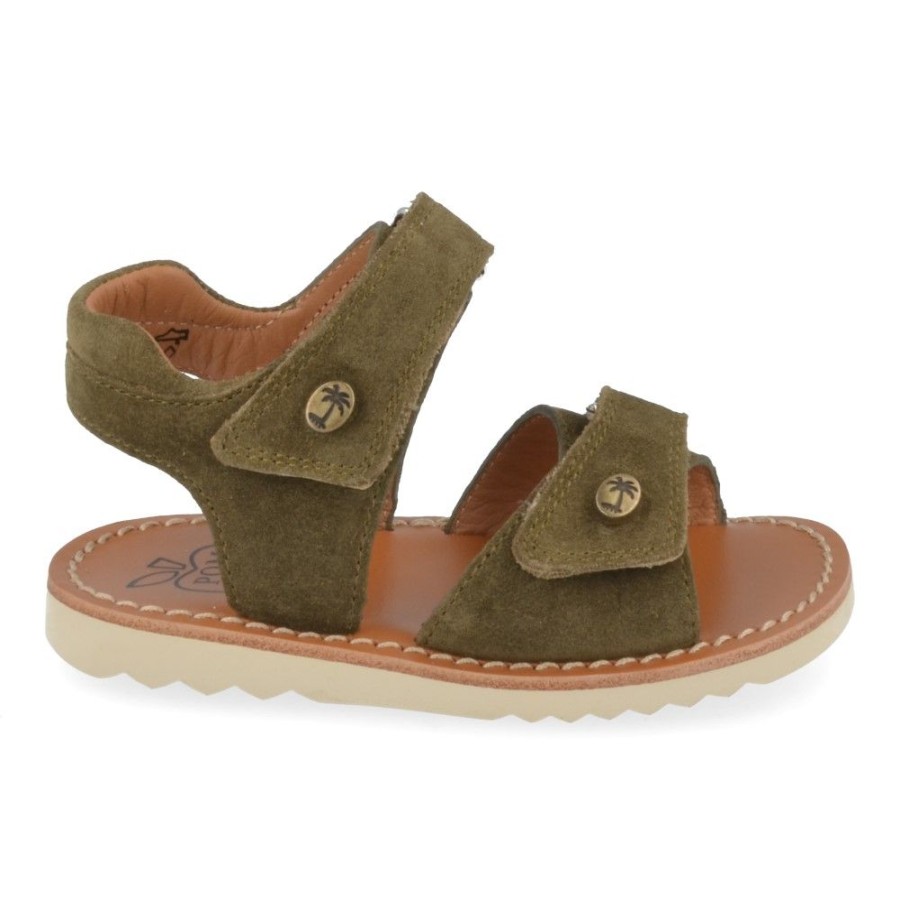 Children'S Shoes For Jongens shoeboy | Pom D'Api Sandals Khaki Boys (Waff Easy) - Junior Steps