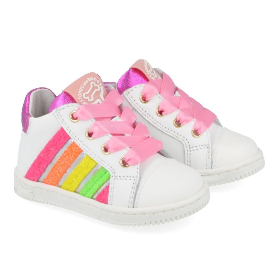 Children'S Shoes For Meisjes shoeboy | Stones And Bones Sneakers Wit Girls (Nita) - Junior Steps