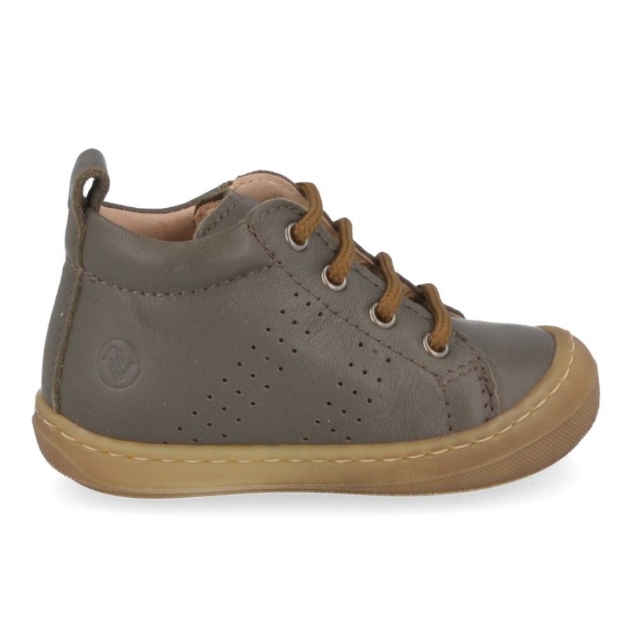 Children'S Shoes For Jongens shoeboy | Lunella Lace Shoe Khaki Boys (22015) - Junior Steps