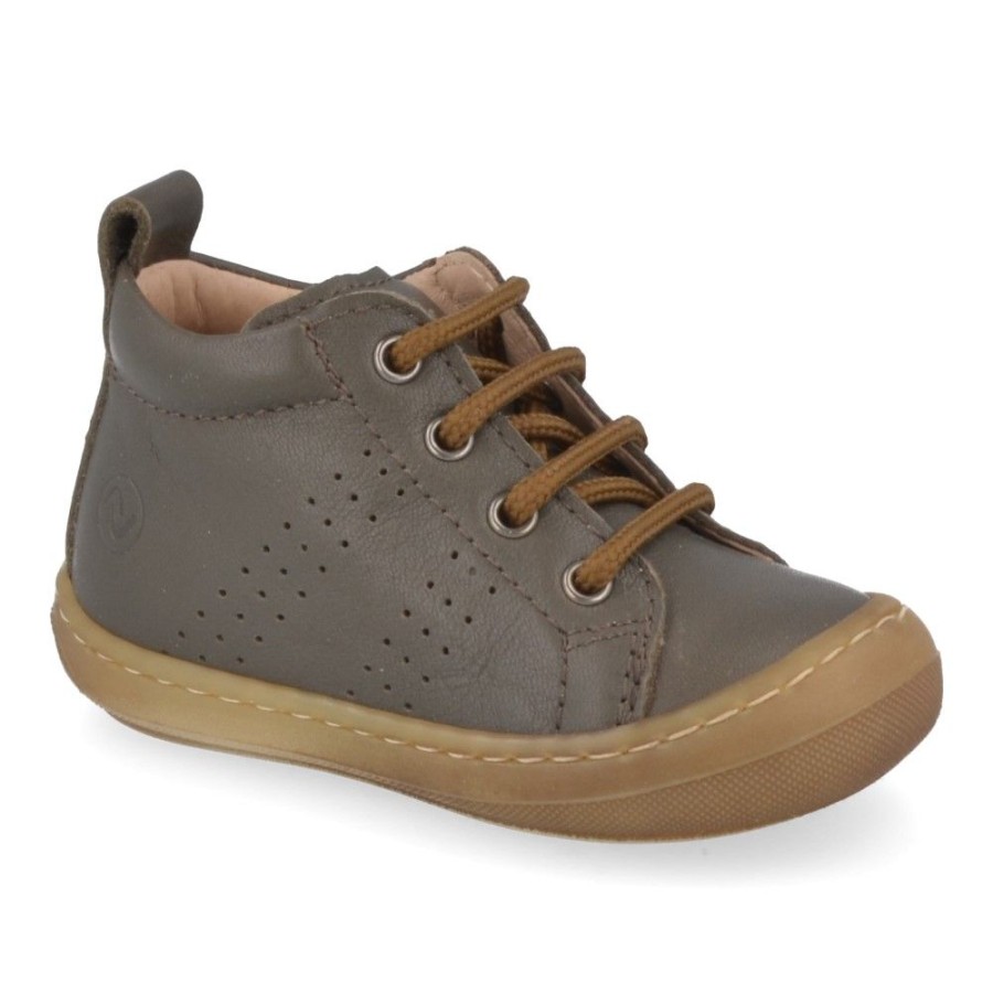 Children'S Shoes For Jongens shoeboy | Lunella Lace Shoe Khaki Boys (22015) - Junior Steps