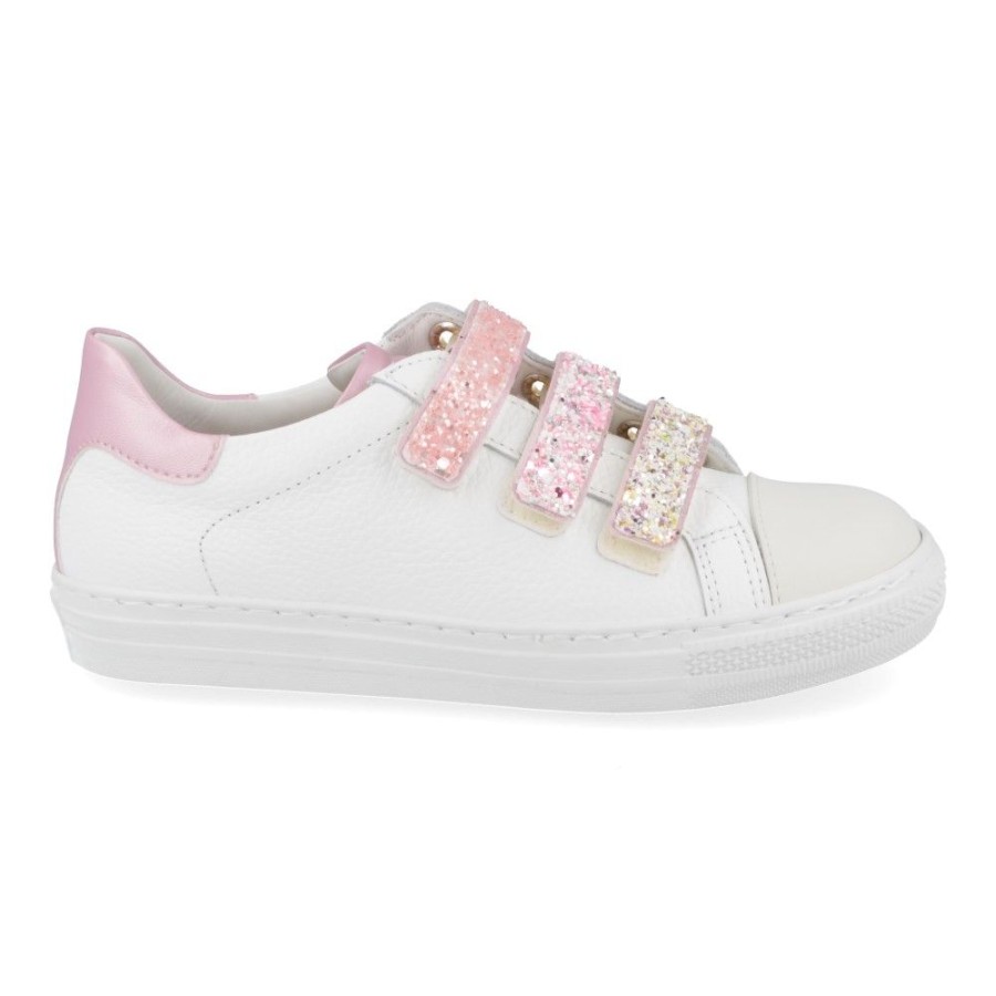 Children'S Shoes For Meisjes zecchino d'oro | Zecchino D'Oro Sneakers Wit Girls (F14-4441-9G) - Junior Steps