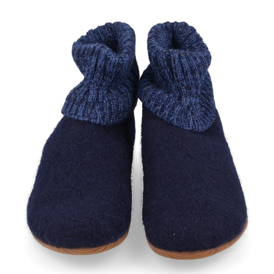 Children'S Shoes For Jongens giesswein | Giesswein Slippers Blue (49221/49230) - Junior Steps