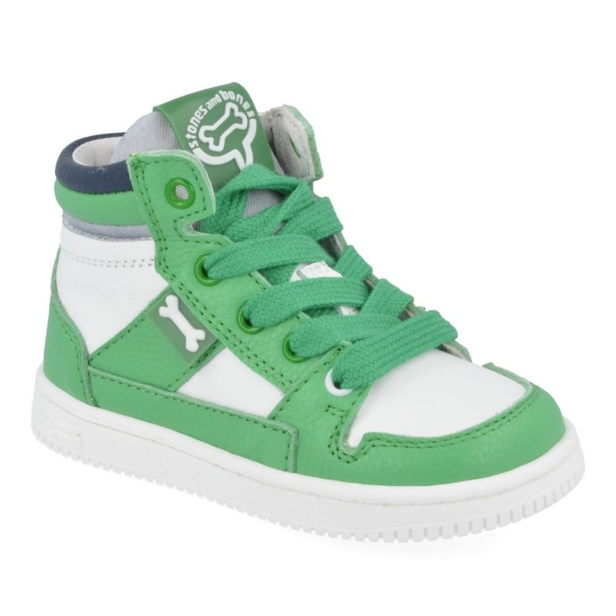 Children'S Shoes For Jongens stones and bones | Stones And Bones Sneakers Green Boys (Neal) - Junior Steps