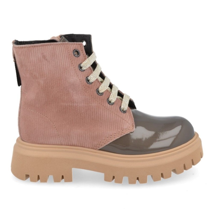 Children'S Shoes For Meisjes shoeboy | Rondinella Lace-Up Boots Taupe Girls (11943S) - Junior Steps