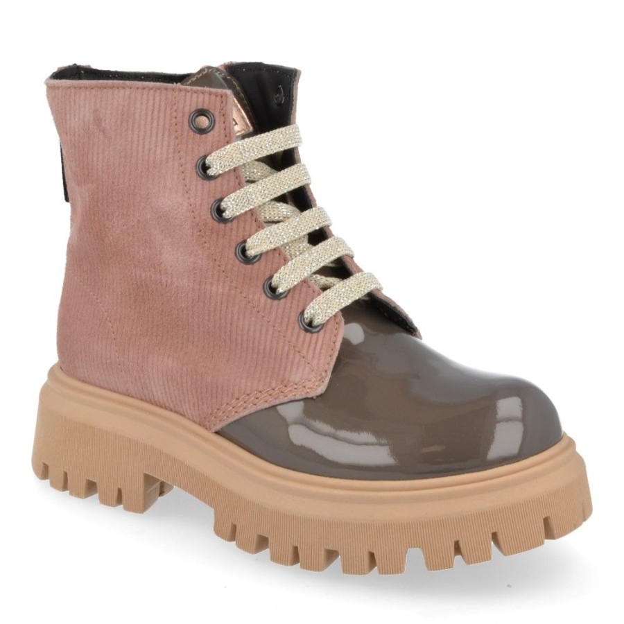 Children'S Shoes For Meisjes shoeboy | Rondinella Lace-Up Boots Taupe Girls (11943S) - Junior Steps