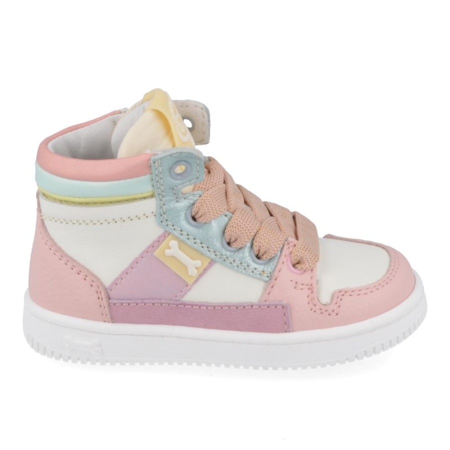 Children'S Shoes For Meisjes stones and bones | Stones And Bones Sneakers Pink Girls (Neal) - Junior Steps