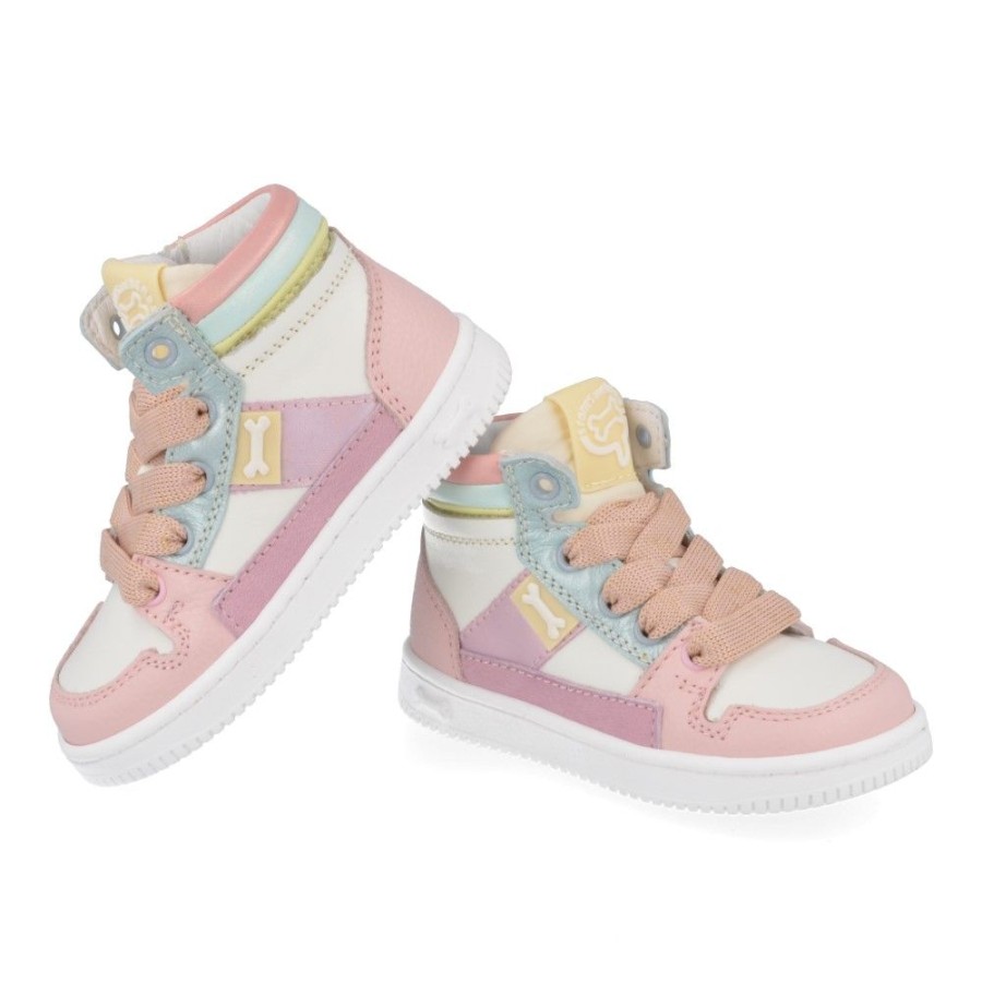 Children'S Shoes For Meisjes stones and bones | Stones And Bones Sneakers Pink Girls (Neal) - Junior Steps