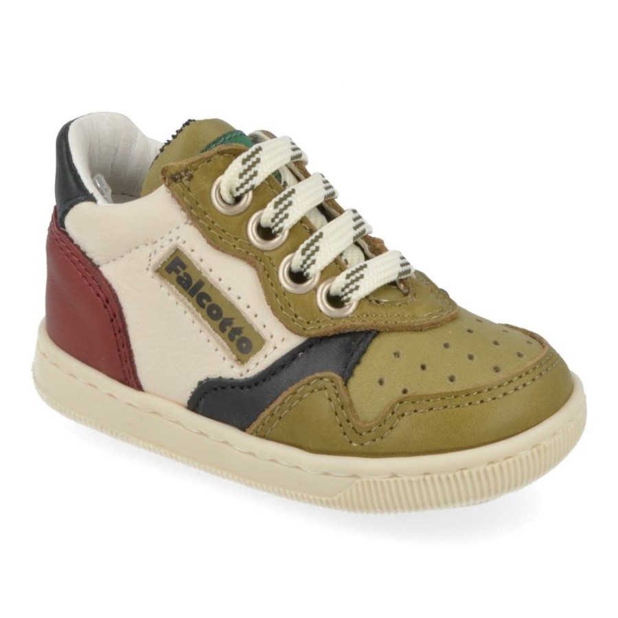 Children'S Shoes For Jongens bergstein | Falcotto Sneakers Khaki Boys (Klip) - Junior Steps