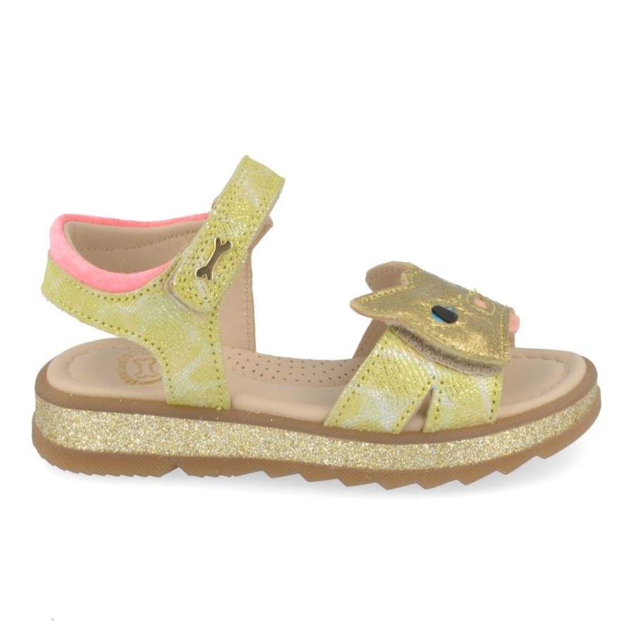 Children'S Shoes For Meisjes stones and bones | Stones And Bones Sandals Yellow Girls (Cates) - Junior Steps