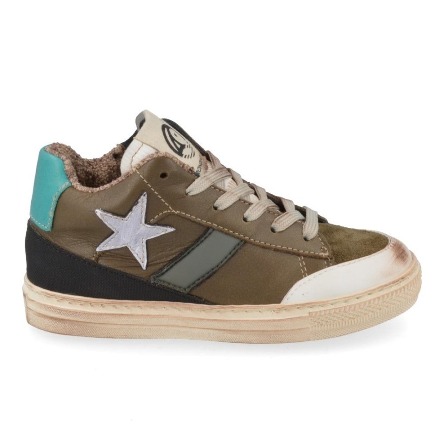 Children'S Shoes For Jongens shoeboy | Rondinella Sneakers Khaki Boys (11851/4B) - Junior Steps