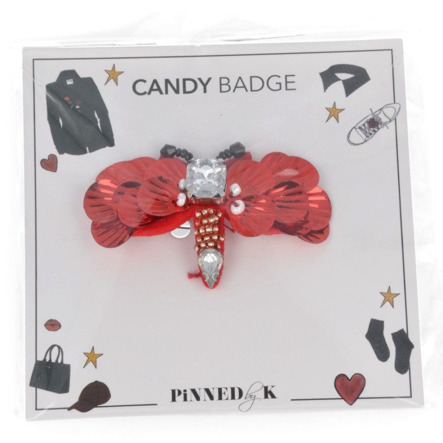 Accessories Pinned by K | Pinned By K Shoe Accessories Red () - Junior Steps