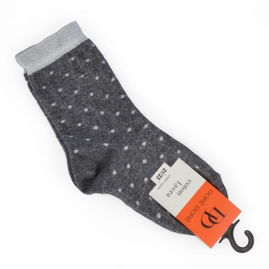 Accessories doré doré | Dore Dore Socks Dark Grey Girls (Ap506806) - Junior Steps