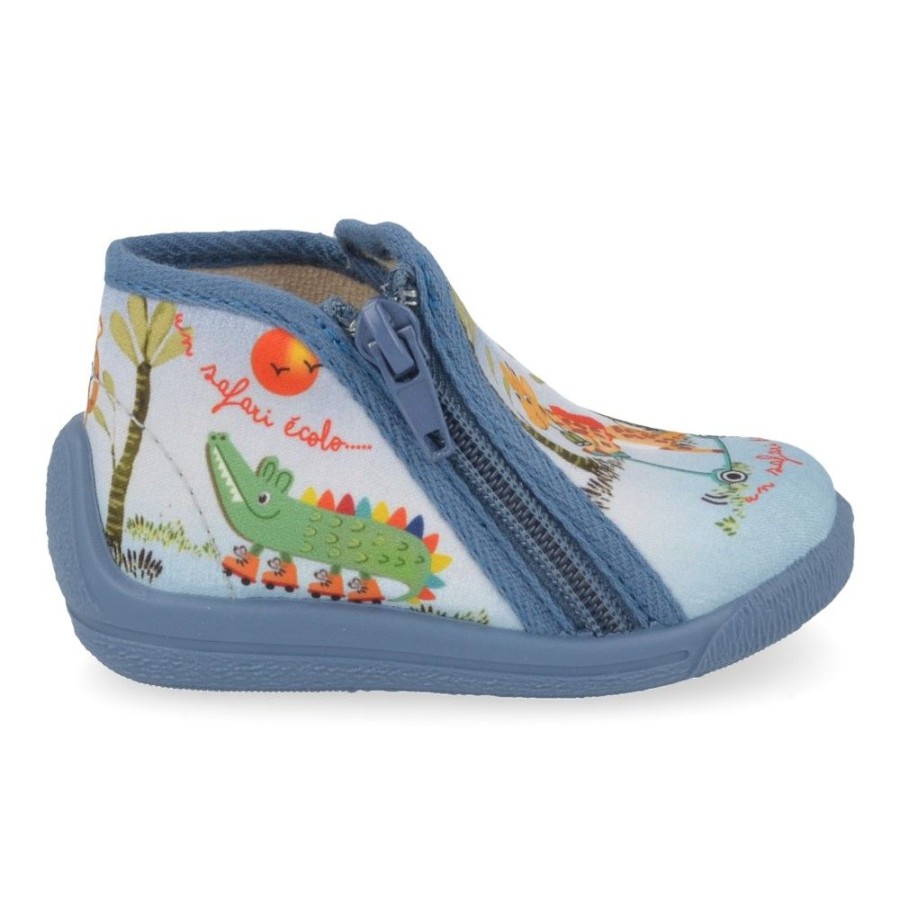 Children'S Shoes For Jongens bellamy | Bellamy Slippers Blue (742002 Bichou) - Junior Steps