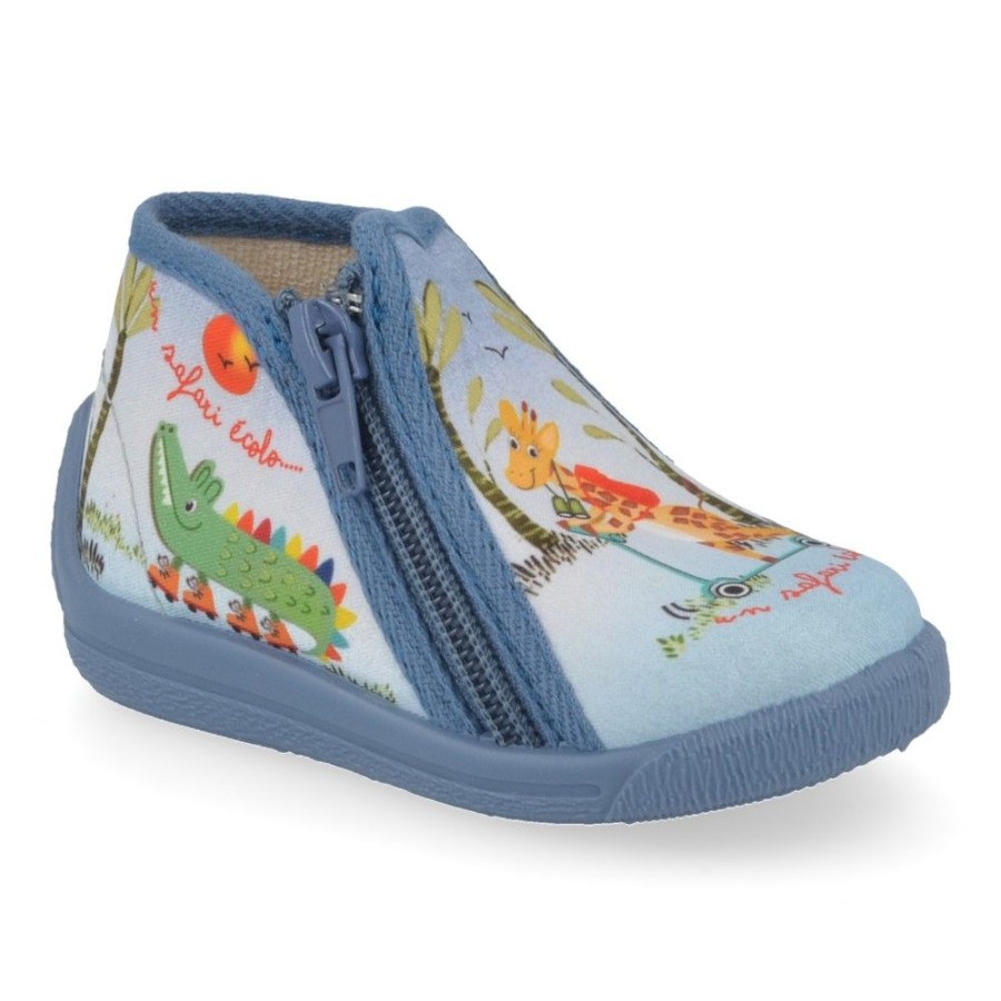 Children'S Shoes For Jongens bellamy | Bellamy Slippers Blue (742002 Bichou) - Junior Steps