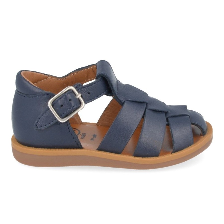 Children'S Shoes For Jongens collonil | Pom D'Api Sandals Blue Boys (Poppy Daddy) - Junior Steps