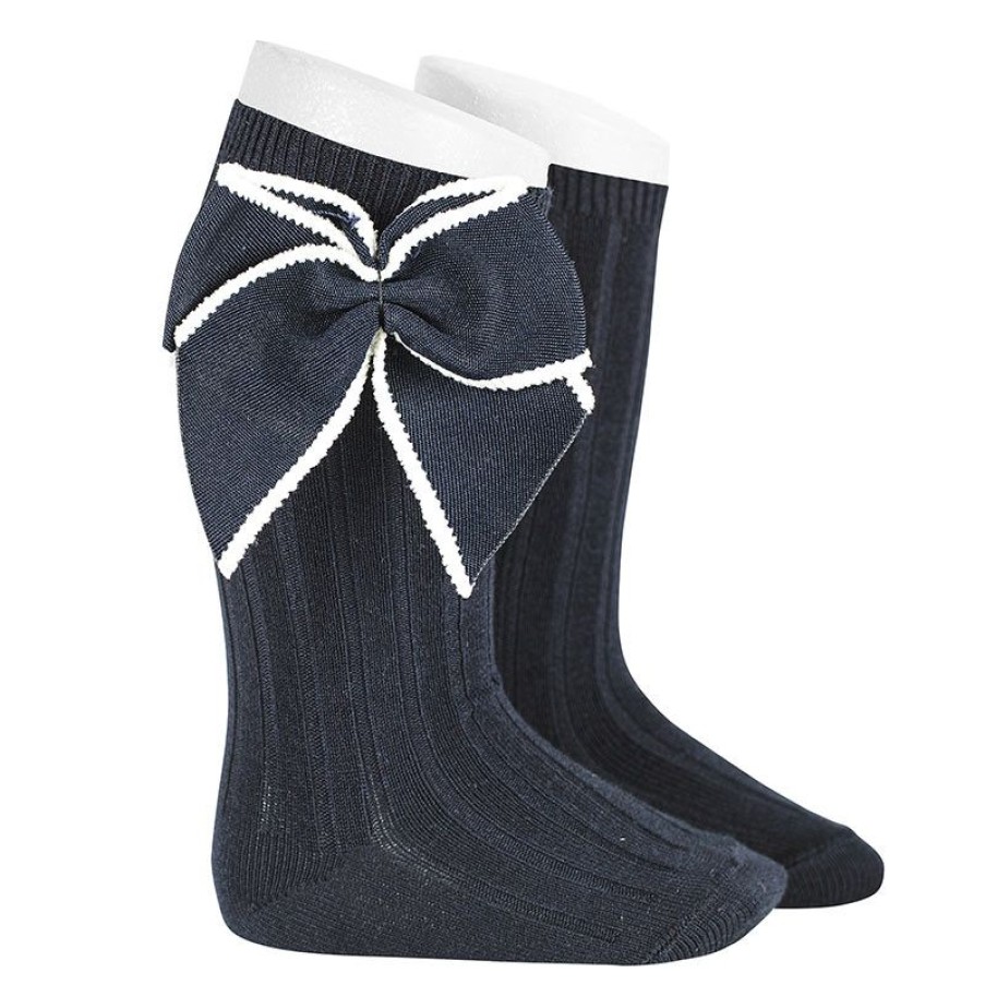 Accessories condor | Condor Knee Socks Blue Girls (2.406/2 Col 480) - Junior Steps