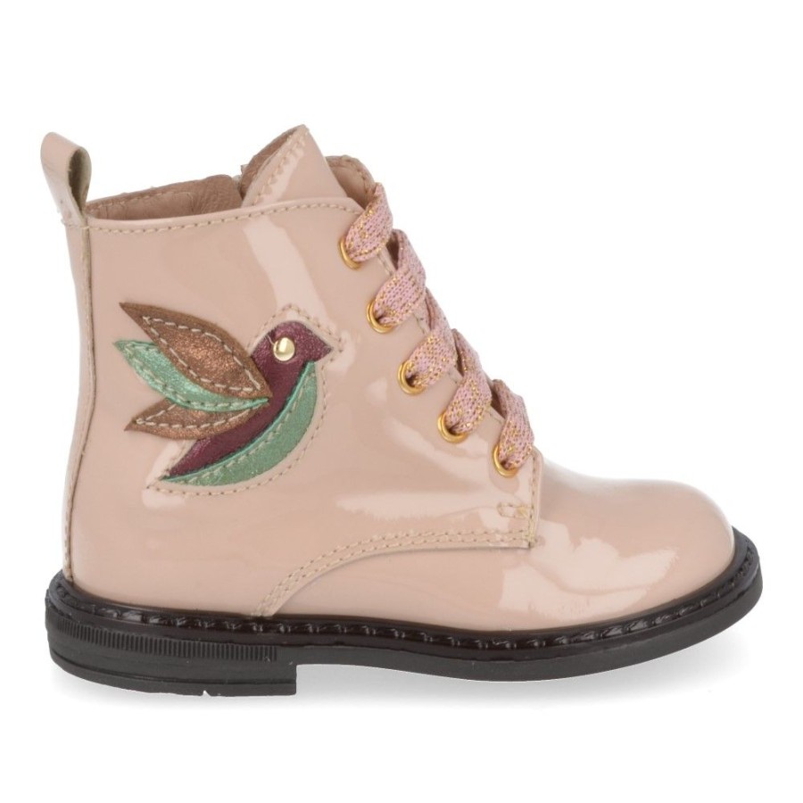 Children'S Shoes For Meisjes collonil | Bana&Co Lace-Up Boots Pink Girls (22232025) - Junior Steps