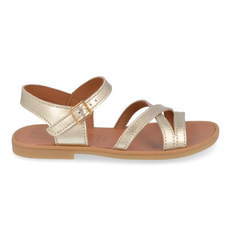 Children'S Shoes For Meisjes bellamy | Bellamy Sandals Gold Girls (462003) - Junior Steps