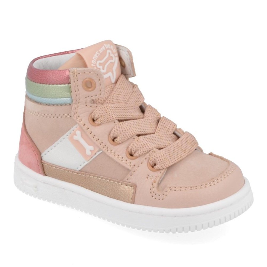 Children'S Shoes For Meisjes stones and bones | Stones And Bones Sneakers Pink Girls (Neal) - Junior Steps