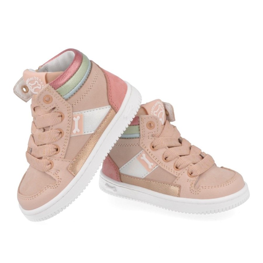 Children'S Shoes For Meisjes stones and bones | Stones And Bones Sneakers Pink Girls (Neal) - Junior Steps