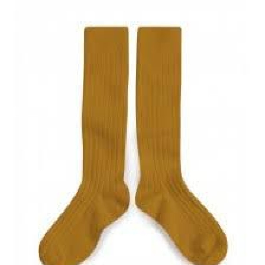 Accessories collegien | Collegien Knee Socks Oker Girls (2950/C3784) - Junior Steps