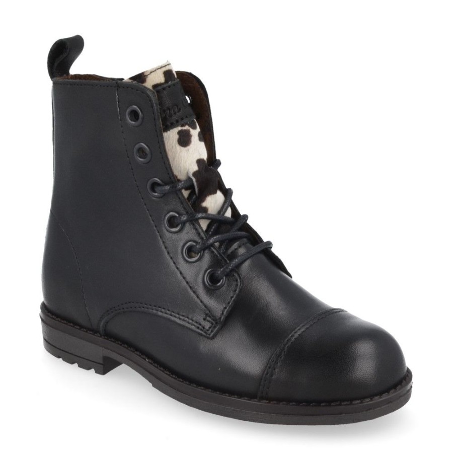 Children'S Shoes For Meisjes bana&co | Bana&Co Lace-Up Boots Black Girls (21234005) - Junior Steps