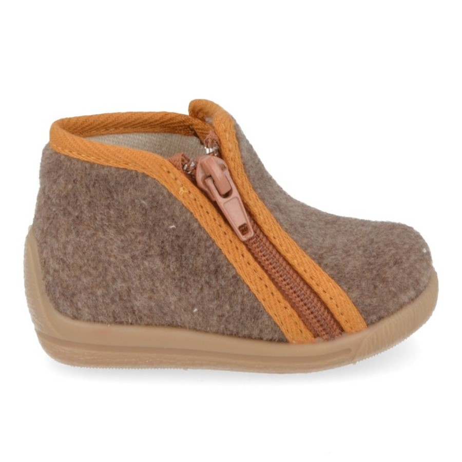 Children'S Shoes For Jongens bellamy | Bellamy Slippers Taupe Boys (742005) - Junior Steps