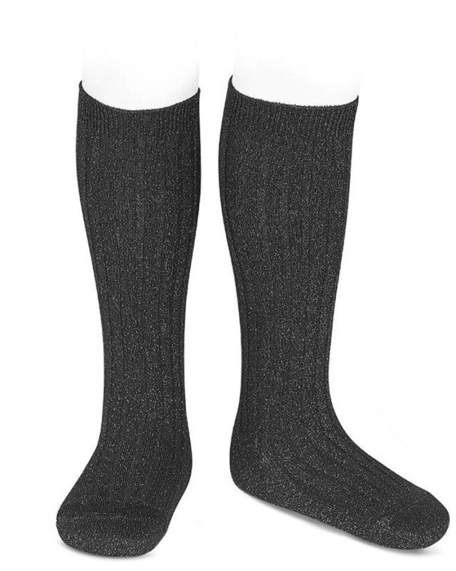 Accessories condor | Condor Knee Socks Black Girls (3.220/2 Col. 900) - Junior Steps