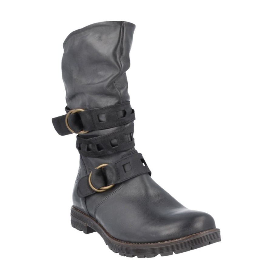 Children'S Shoes For Meisjes compagnucci | Compagnucci Short Boots Black Girls (3554) - Junior Steps