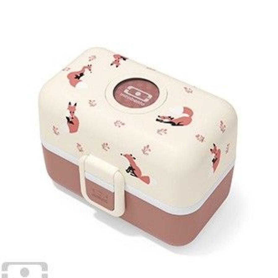 Accessories monbento | Monbento Sandwich Box Pink Girls (17014081) - Junior Steps