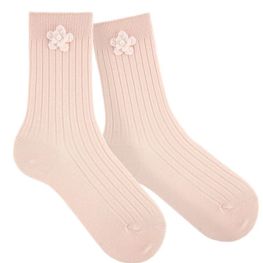 Accessories condor | Condor Socks Pink Girls (2.476/4 Col 674) - Junior Steps