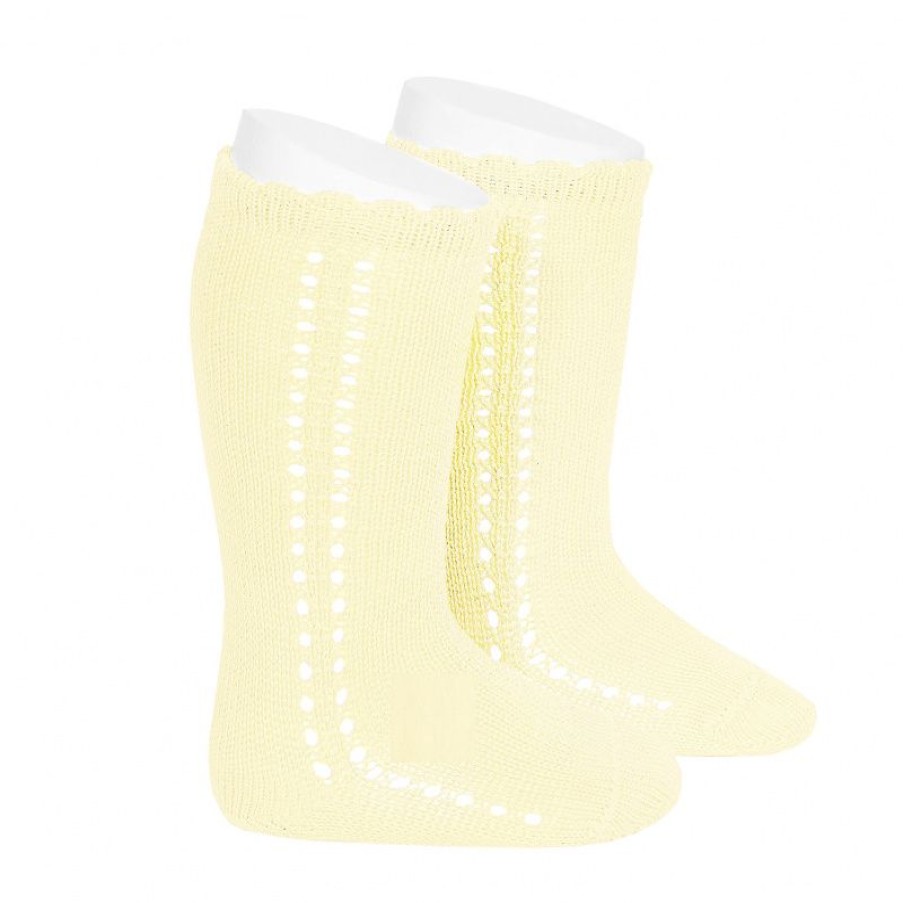 Accessories condor | Condor Knee Socks Yellow Girls (2.569/2 Col. 610) - Junior Steps