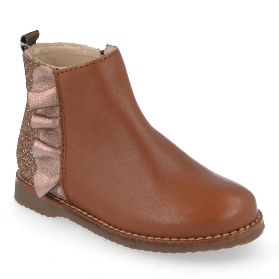 Children'S Shoes For Meisjes collonil | Beberlis Short Boots Cognac Girls (21651-A) - Junior Steps