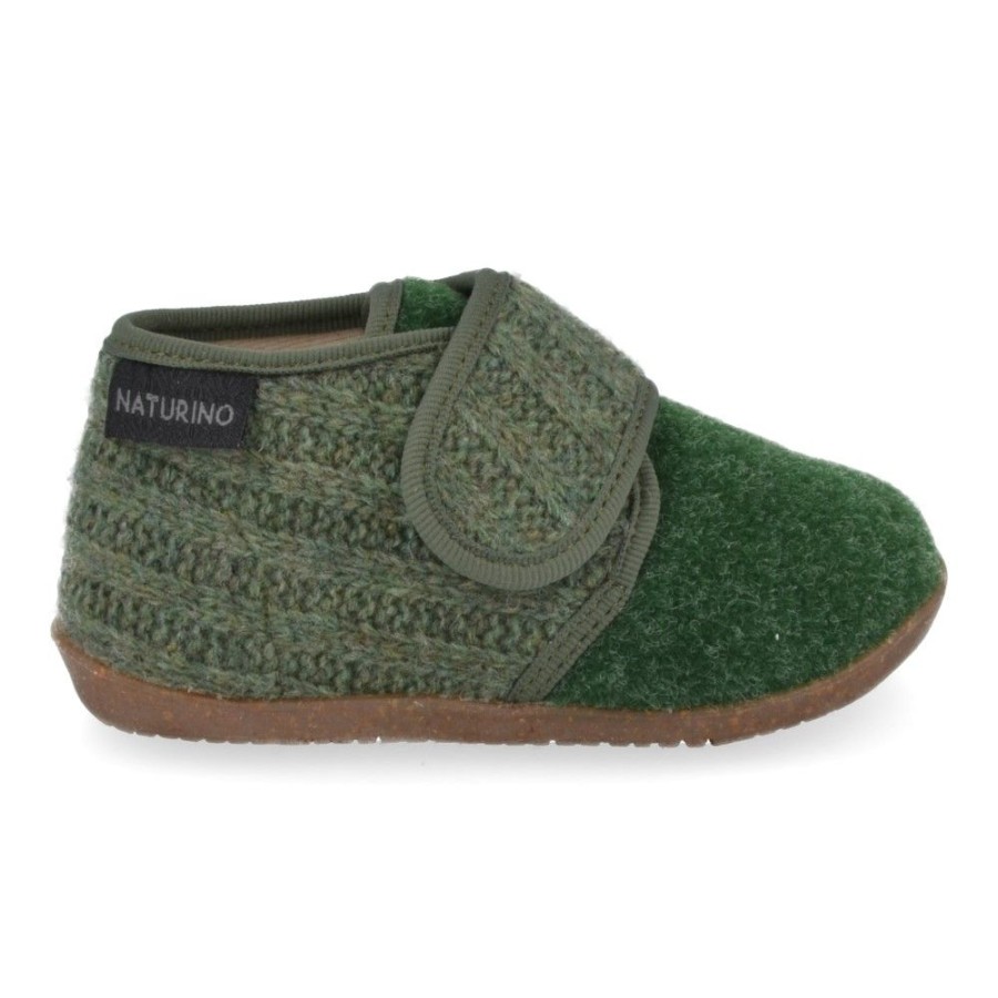 Children'S Shoes For Jongens naturino | Naturino Slippers Green (Home) - Junior Steps